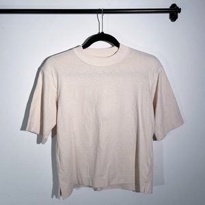 Uniqlo | CREAM HIGH NECK TEE